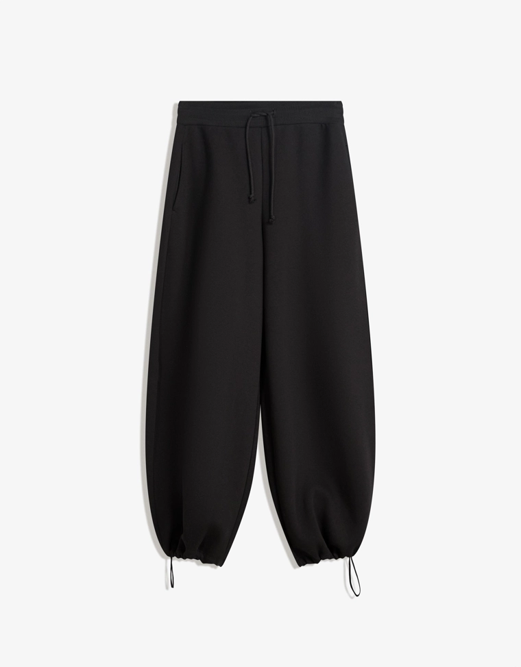 Брюки barrel из мягкой ткани с фиксаторами