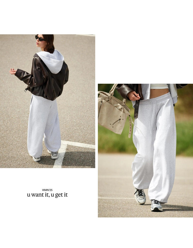 Брюки barrel из мягкой ткани с фиксаторами