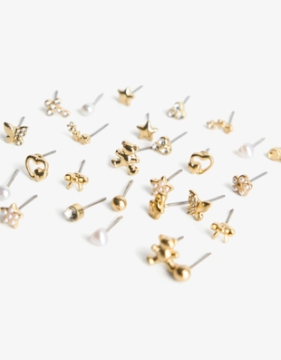 Купить Bershka Набор из шестнадцати пар серег