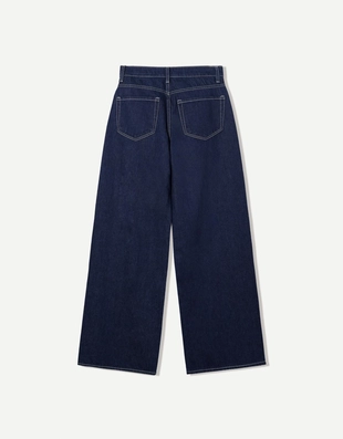 Джинсы с широкими штанинами- Заказать в России