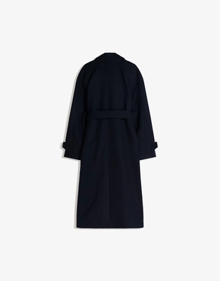 Тренч из мягкой ткани с поясом- Заказать в России