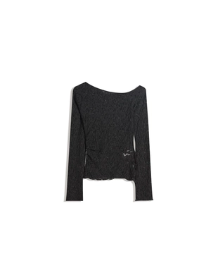 Кружевной топ с длинными рукавами- Заказать в России