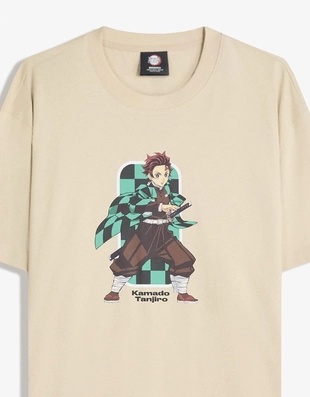 Camel|7990/455 - Bershka Футболка с коротким рукавом DEMON SLAYER