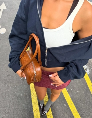 Мини-юбка асимметричного кроя с вышивкой- Заказать в России