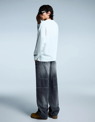 Купить Bershka Джинсы объемного свободного кроя