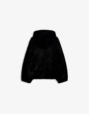 Куртка из искусственного меха с капюшоном- Заказать в России