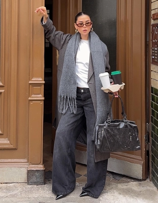 Однотонный шарф- Заказать в России