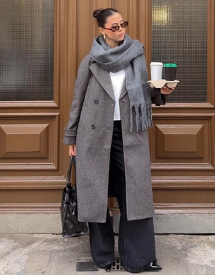 Однотонный шарф- Заказать в России