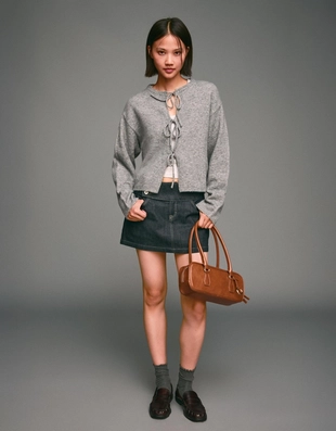 Кардиган с завязками- Заказать в России