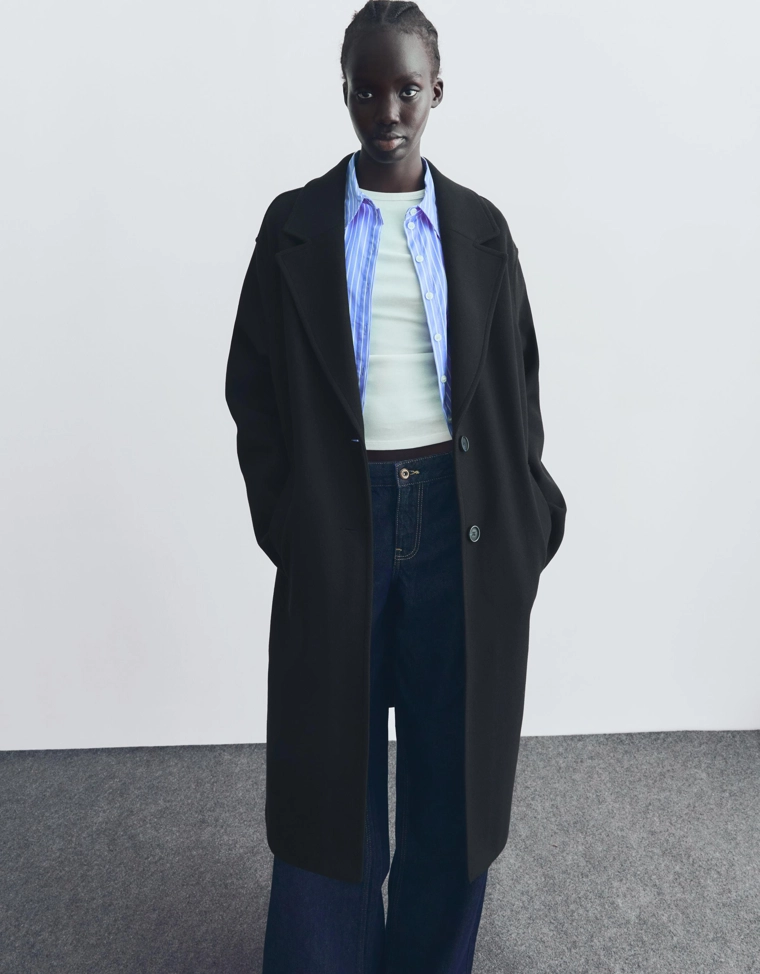 Длинное пальто soft