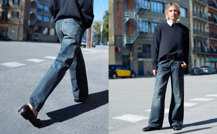 Джинсы свободного кроя