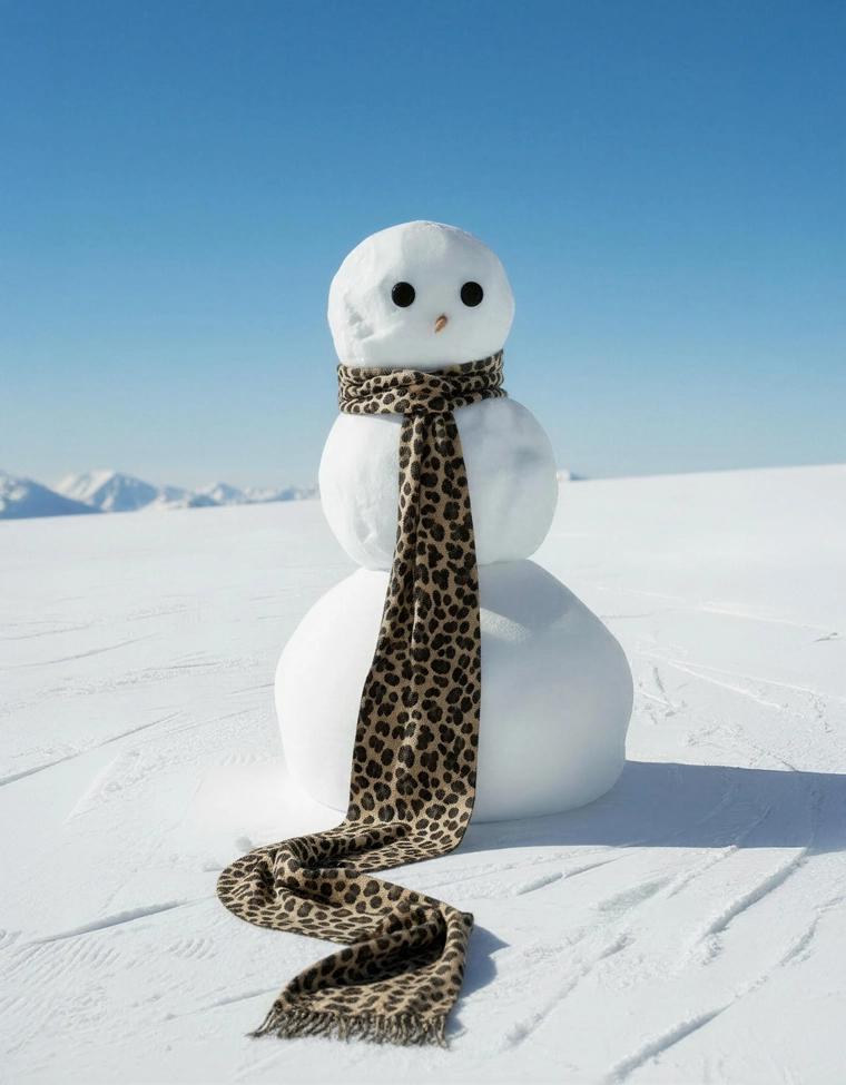 Шарф с анималистическим принтом