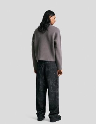 Укороченный жаккардовый свитер- Заказать в России