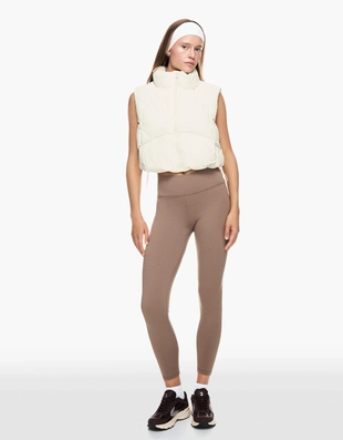 Укороченный стеганый жилет- Заказать в России