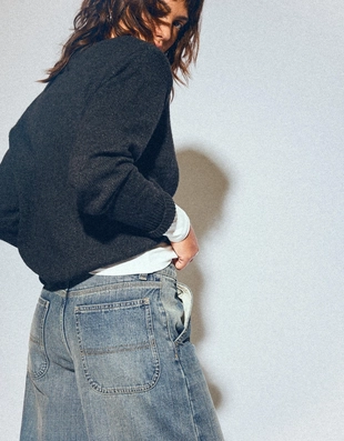 Джинсы бананы свободного кроя- Заказать в России