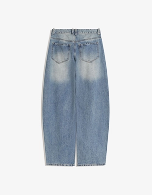 Light blue | 5024/074/426 - Bershka Джинсы BARREL свободного кроя