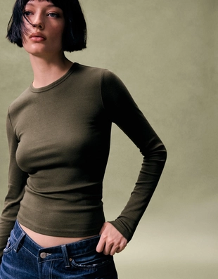 Топ с длинными рукавами- Заказать в России