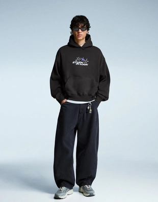 Худи с капюшоном и принтом- Заказать в России