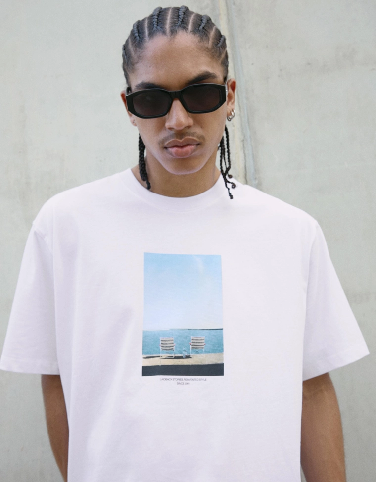 Футболка с короткими рукавами и принтом