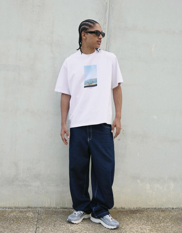 Футболка с короткими рукавами и принтом