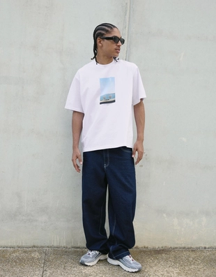 Футболка с короткими рукавами и принтом- Заказать в России