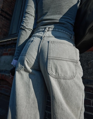 Джинсы бананы свободного кроя- Заказать в России