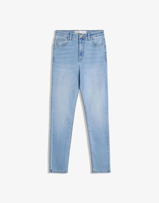 Джинсы скинни из мягкой ткани с высокой посадкой- Заказать в России