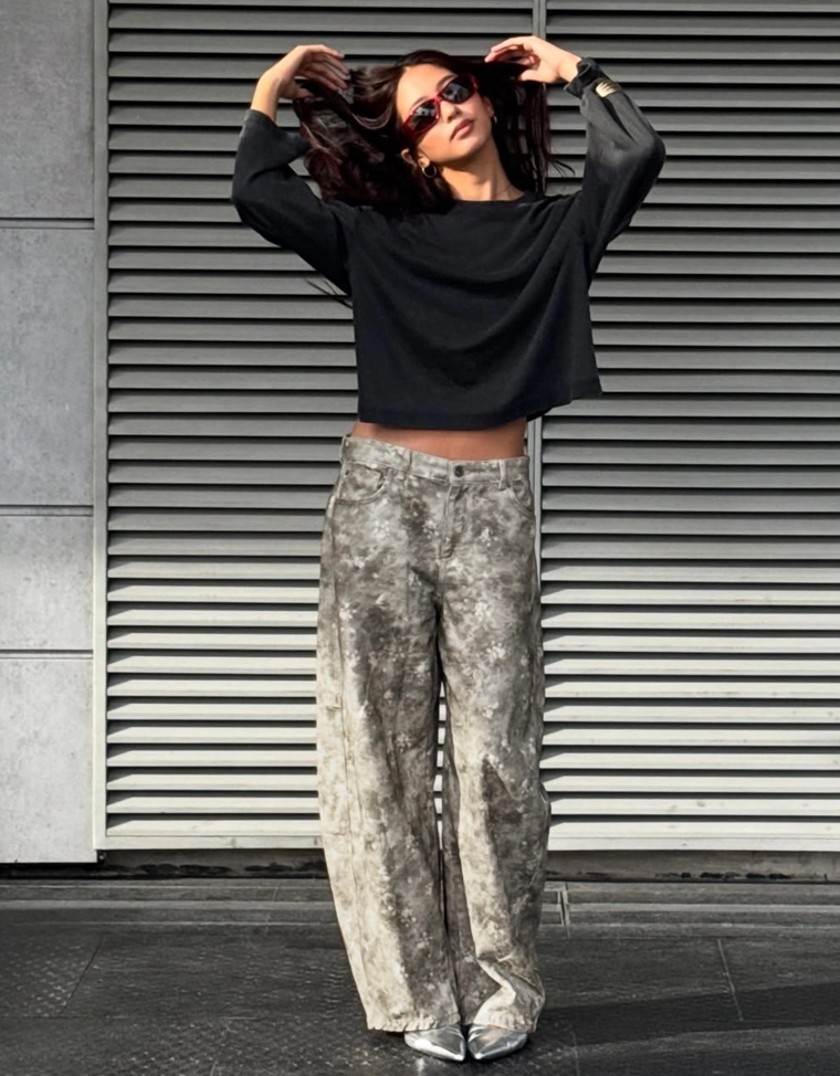 Лонгслив с принтом