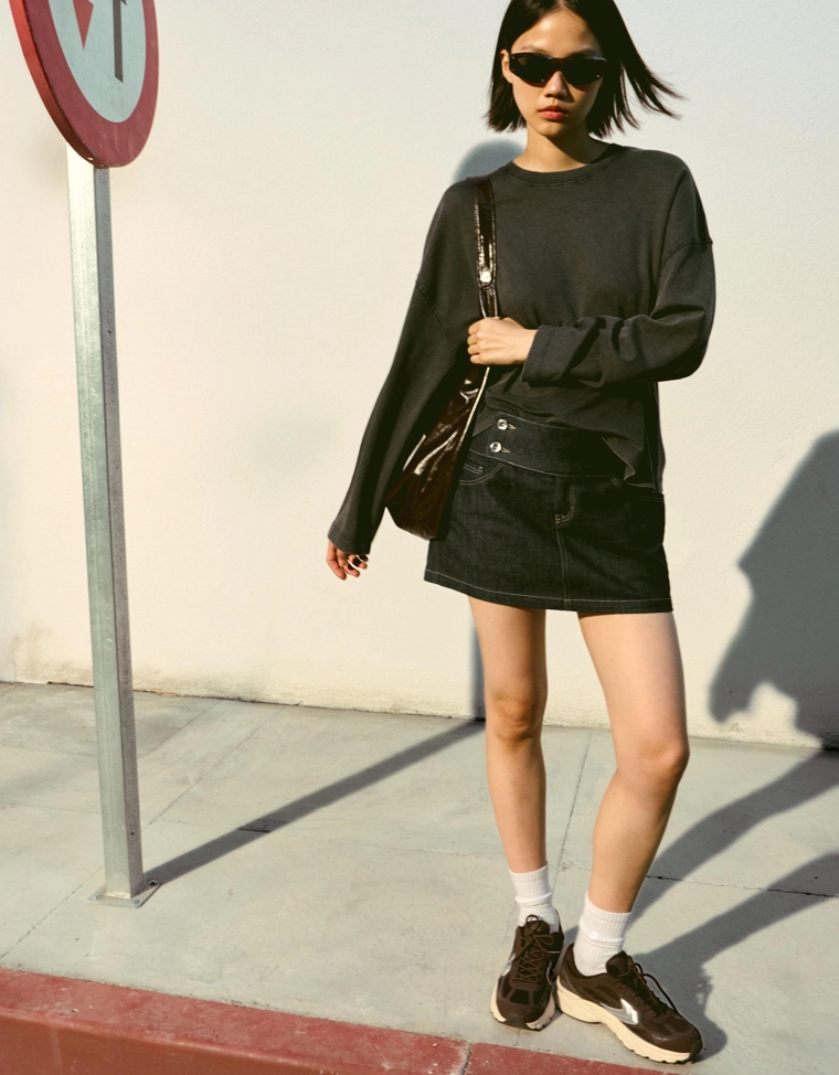 Лонгслив с принтом