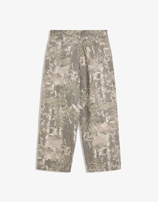 Брюки свободного кроя с принтом- Заказать в России
