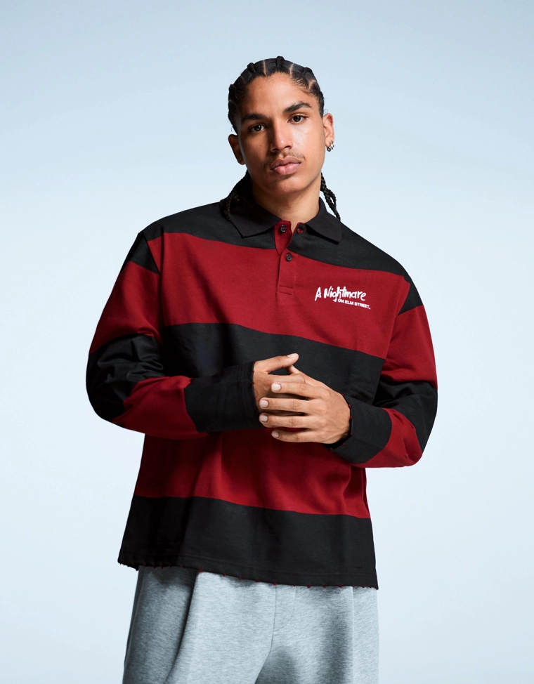 Поло из мягкой ткани с принтом «Кошмар на улице Вязов»