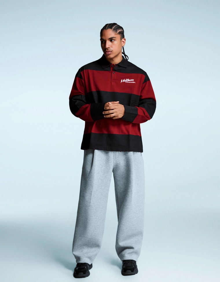 Поло из мягкой ткани с принтом «Кошмар на улице Вязов»