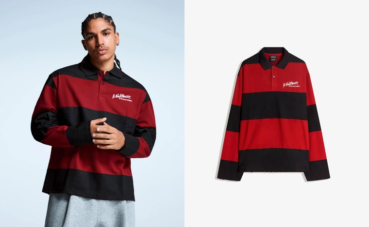 Поло из мягкой ткани с принтом «Кошмар на улице Вязов»