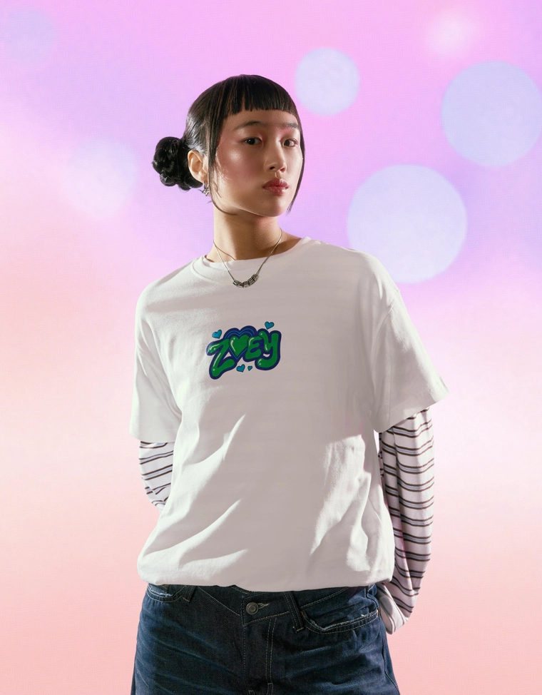 Футболка KPop Demon Hunters Huntr/x с короткими рукавами и принтом