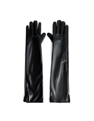 Длинные перчатки из искусственной кожи- Заказать в России