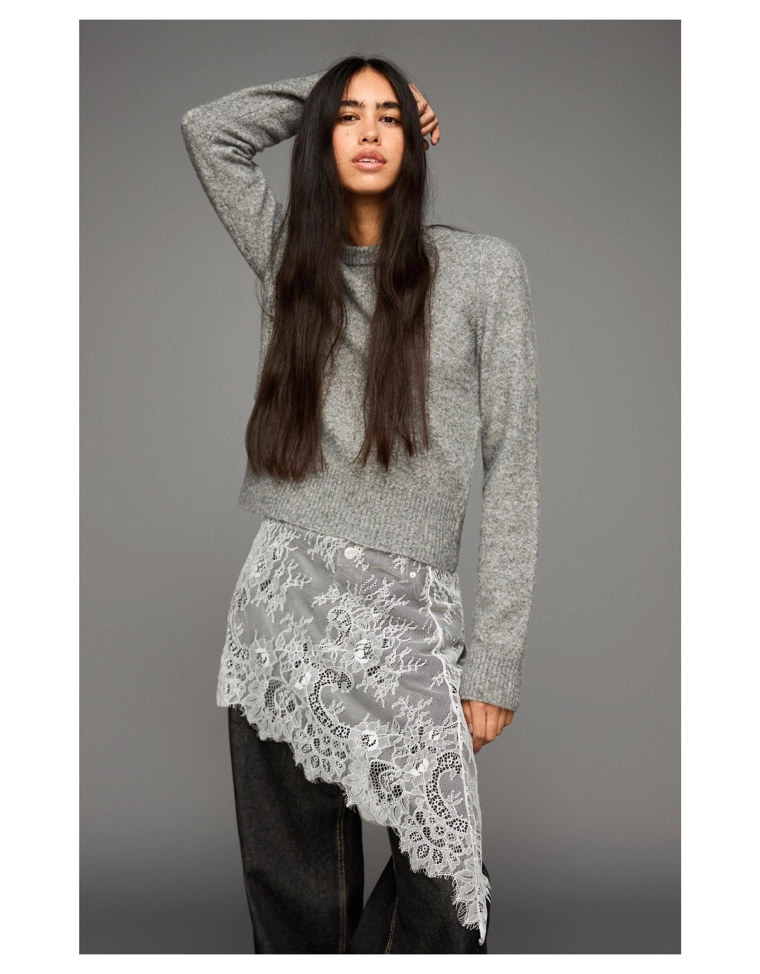 Юбка-парео с кружевом