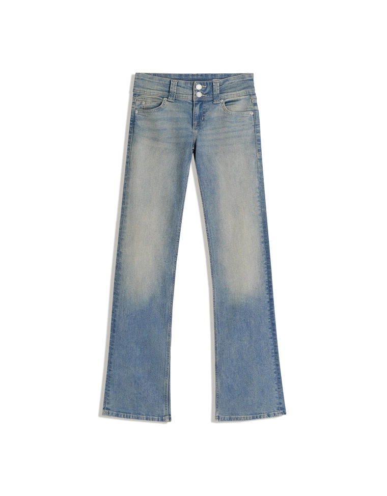 Джинсы bootcut с клапанами