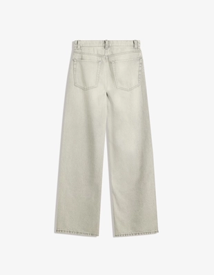 Джинсы прямого кроя с широкими штанинами- Заказать в России