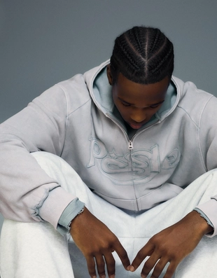 Худи на молнии с вышивкой- Заказать в России