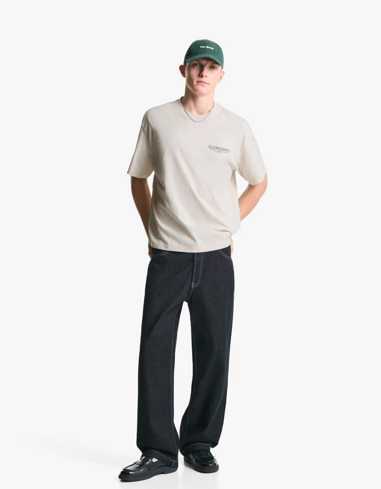 Футболка с короткими рукавами и принтом