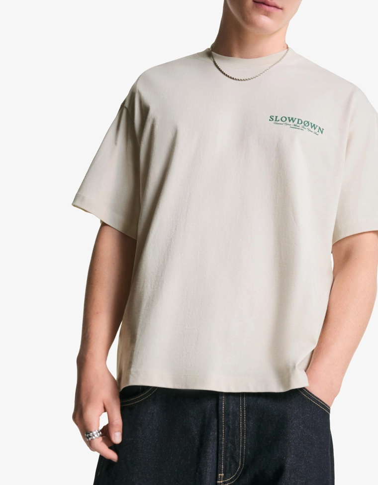 Футболка с короткими рукавами и принтом