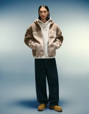 Куртка из искусственной овчины- Заказать в России