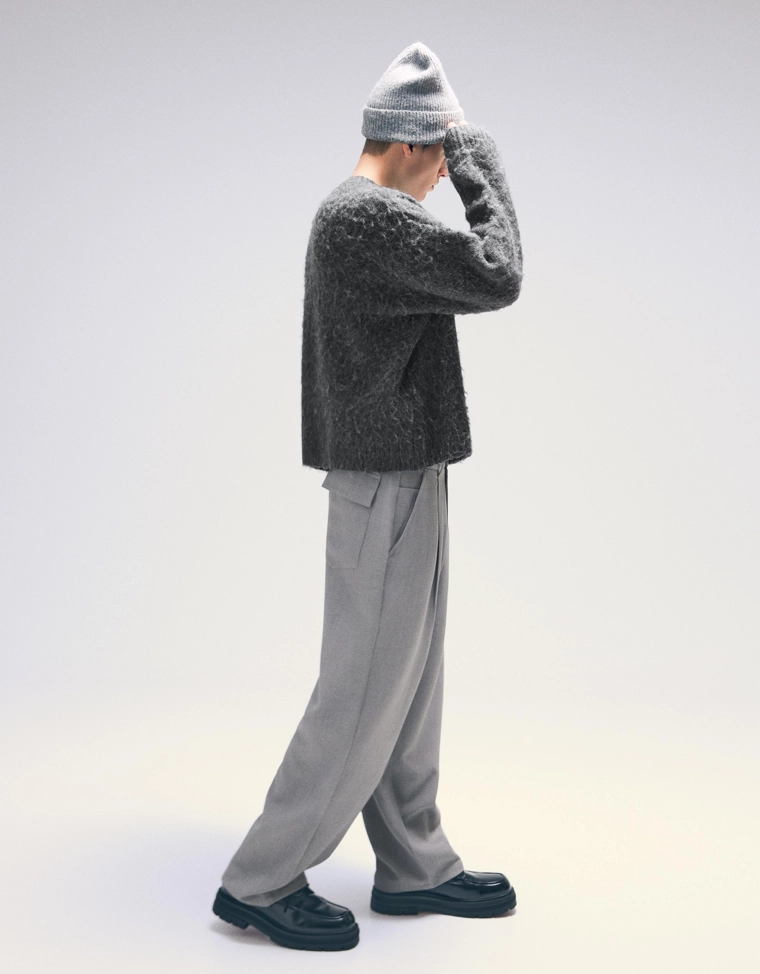 Свитер с начесом