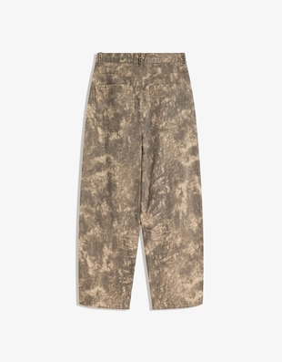 Брюки с заклепками и принтом- Заказать в России