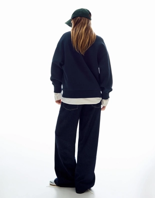 Толстовка оверсайз с карманами- Заказать в России