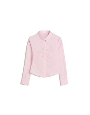 Рубашка приталенного кроя с разрезом- Заказать в России