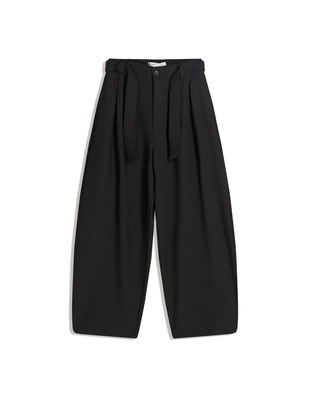 Брюки-баллоны приталенного кроя с ремнем- Заказать в России