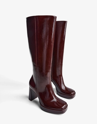 HIGH-HEEL PLATFORM BOOTS- Заказать в России