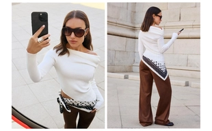 Платок с принтом- Заказать в России