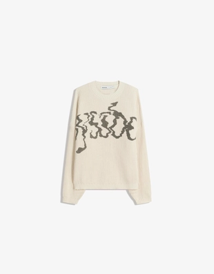 Трикотажный джемпер с принтом- Заказать в России